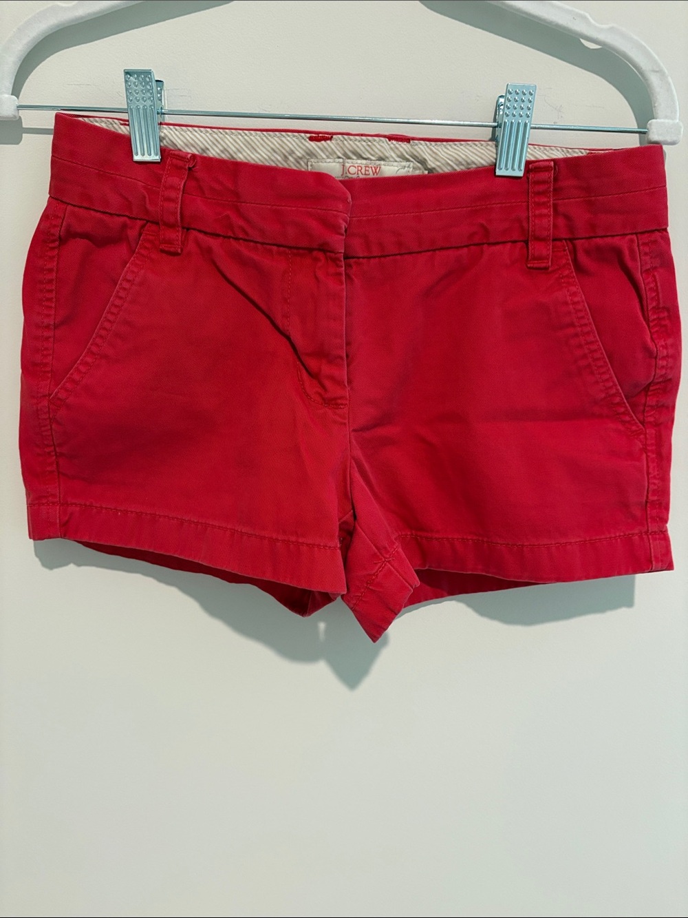 J. Crew Bright Mid-Rise Waist Chino Shorts